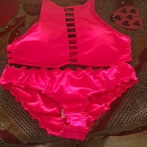 HOT PINK bikini Hollister